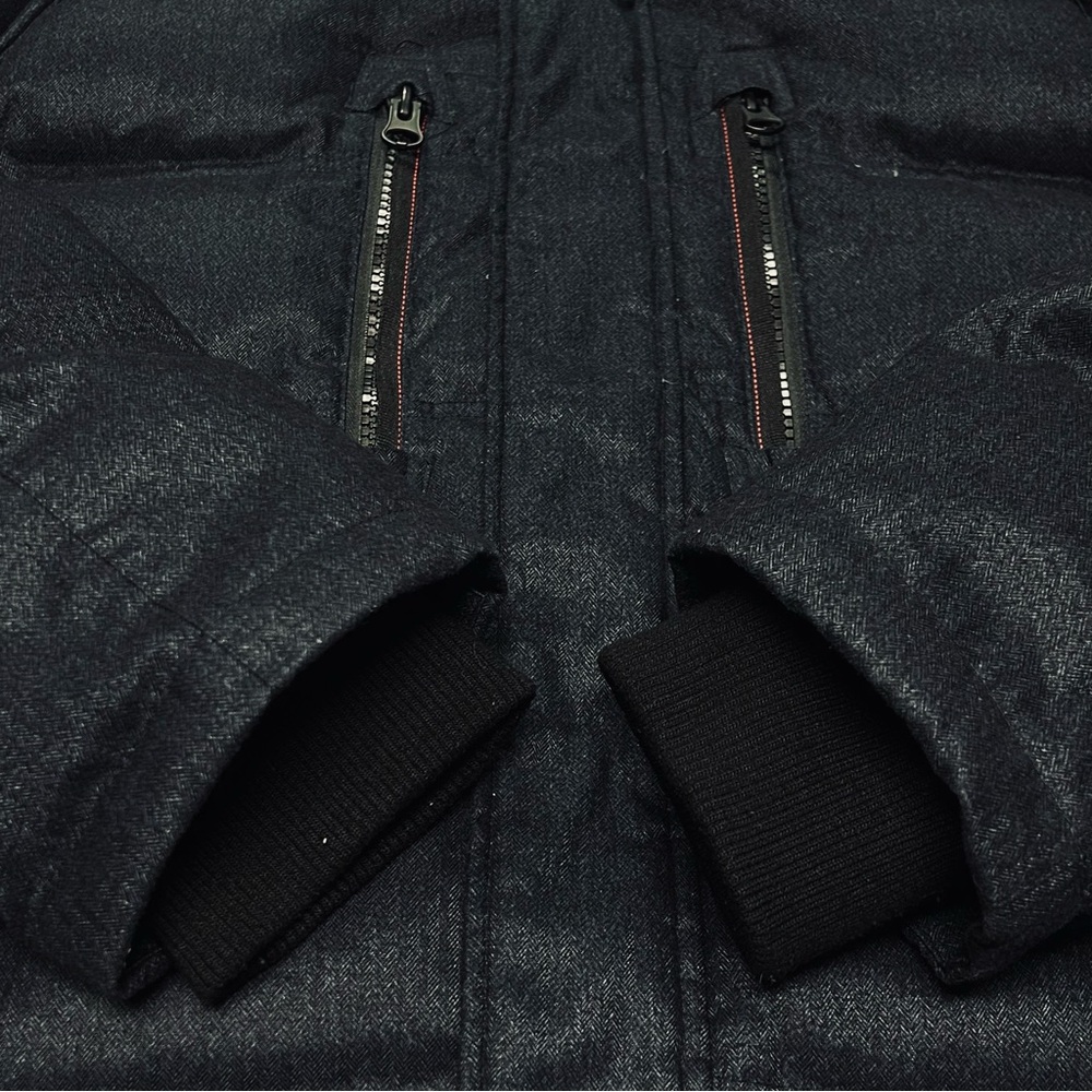 Hawke & Co Mens Down Puffer Coat XL Zip Hooded Navy Performance Cabin Trails - Picture 6 of 8